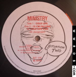 Ministry COLDLIFE United Kingdom 12" single SIT 17T product image photo cover number 3